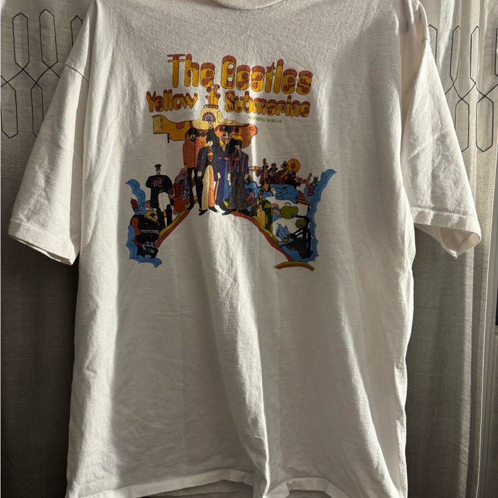The Beatles Collectable Serie Yellow Submarine White Tee (very rare) VTG